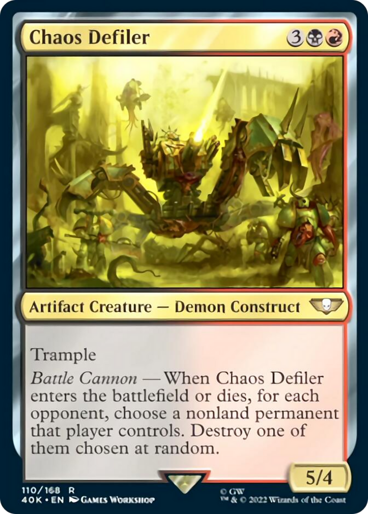 Chaos Defiler (Surge Foil) [Warhammer 40,000] | Yard's Games Ltd