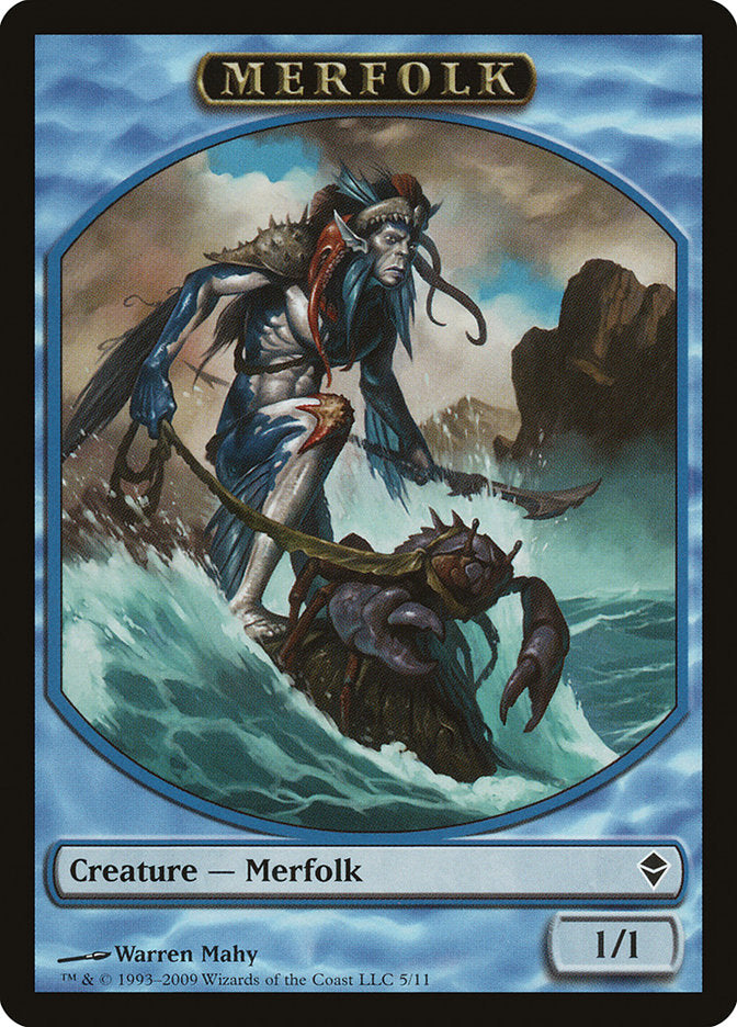 Merfolk Token [Zendikar Tokens] | Yard's Games Ltd