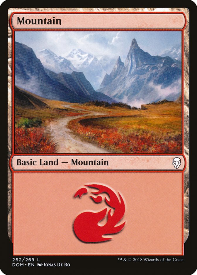 Mountain (262) [Dominaria] | Yard's Games Ltd