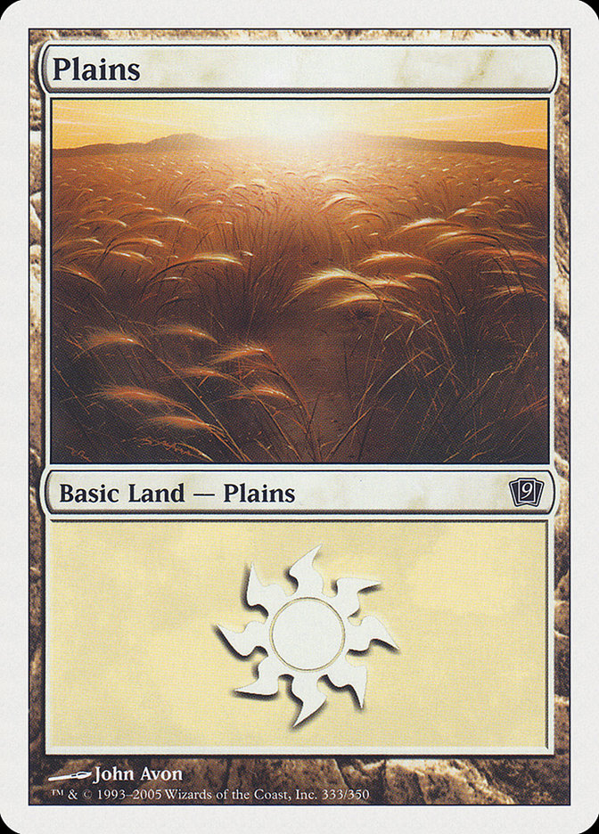 Plains (333) [Ninth Edition] | Yard's Games Ltd