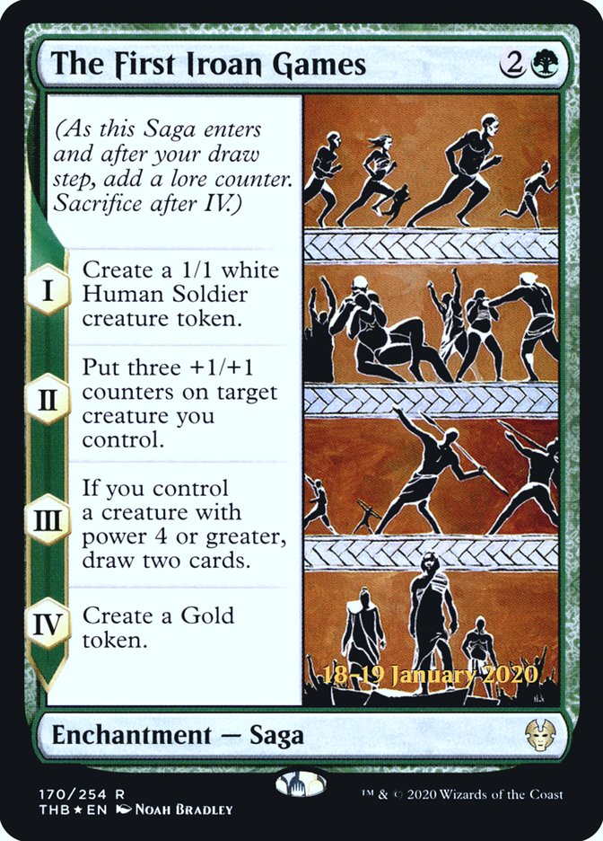 The First Iroan Games [Theros Beyond Death Prerelease Promos] | Yard's Games Ltd