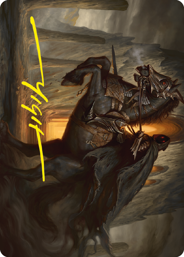 Nazgul Art Card (Gold-Stamped Signature) [The Lord of the Rings: Tales of Middle-earth Art Series] | Yard's Games Ltd