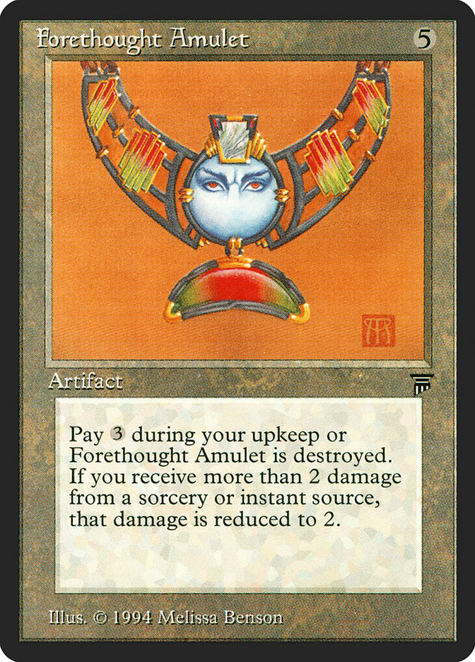 Forethought Amulet [Legends] | Yard's Games Ltd