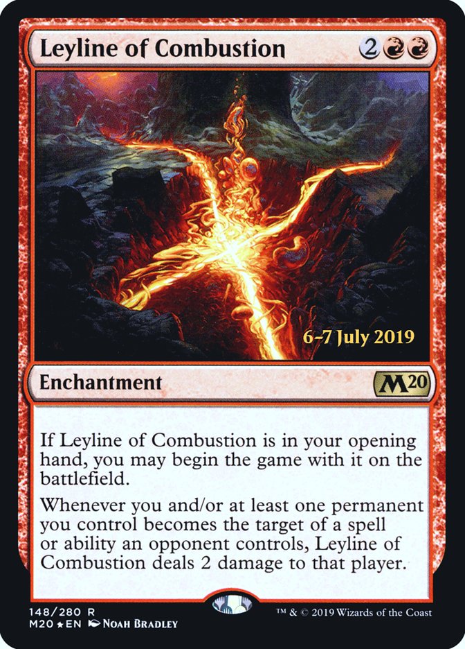 Leyline of Combustion [Core Set 2020 Prerelease Promos] | Yard's Games Ltd