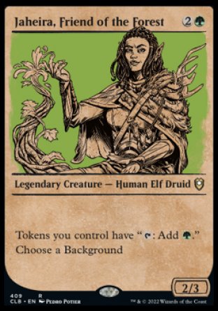 Jaheira, Friend of the Forest (Showcase) [Commander Legends: Battle for Baldur's Gate] | Yard's Games Ltd