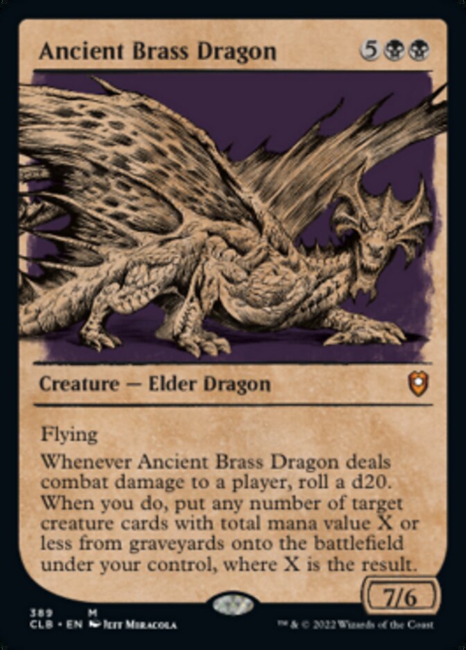 Ancient Brass Dragon (Showcase) [Commander Legends: Battle for Baldur's Gate] | Yard's Games Ltd