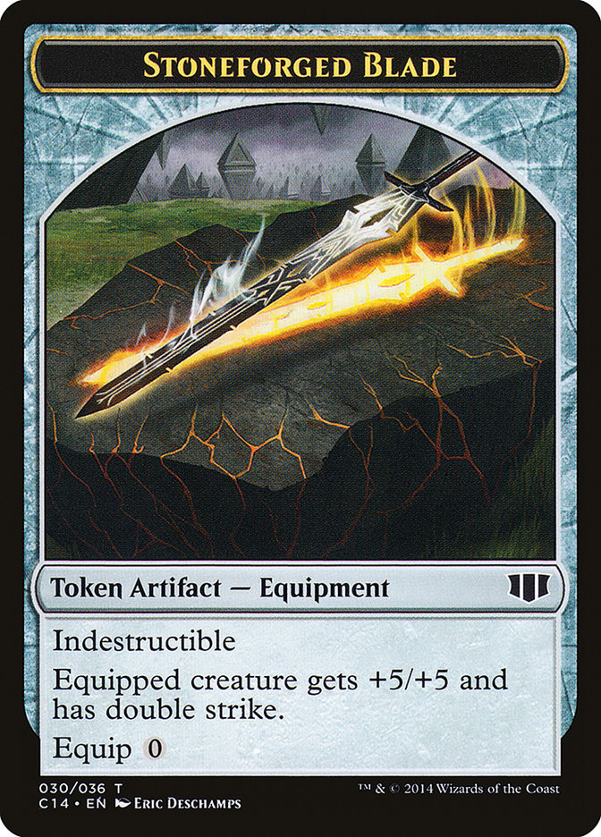 Stoneforged Blade // Germ Double-Sided Token [Commander 2014 Tokens] | Yard's Games Ltd