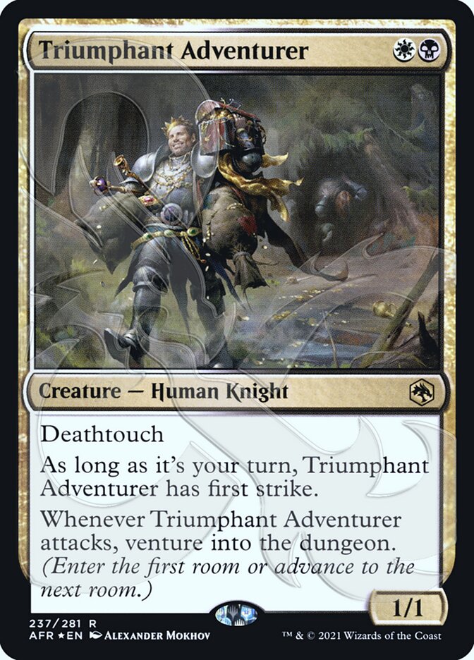 Triumphant Adventurer (Ampersand Promo) [Dungeons & Dragons: Adventures in the Forgotten Realms Promos] | Yard's Games Ltd