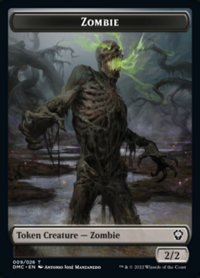 Saproling // Zombie Double-Sided Token [Dominaria United Tokens] | Yard's Games Ltd