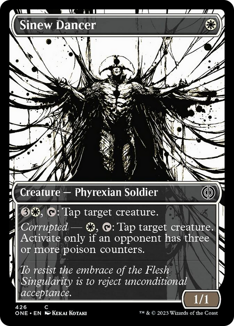 Sinew Dancer (Showcase Ichor Step-and-Compleat Foil) [Phyrexia: All Will Be One] | Yard's Games Ltd