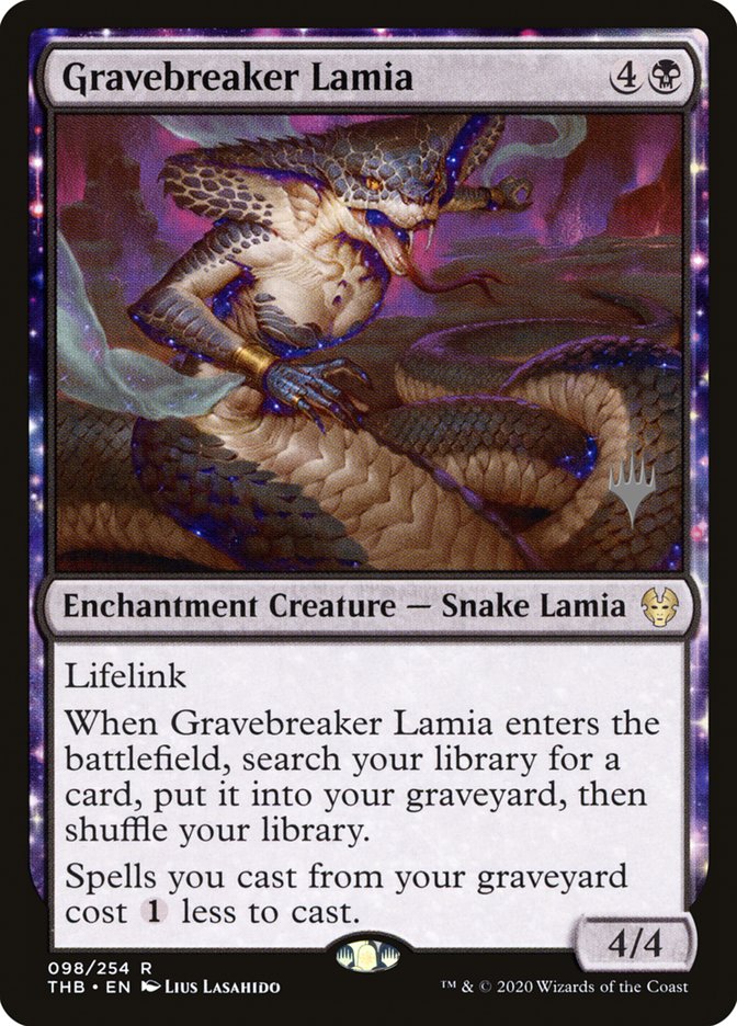 Gravebreaker Lamia (Promo Pack) [Theros Beyond Death Promos] | Yard's Games Ltd