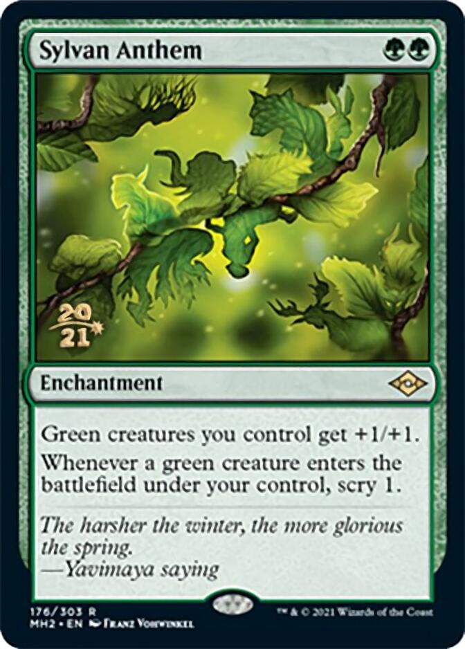 Sylvan Anthem [Modern Horizons 2 Prerelease Promos] | Yard's Games Ltd