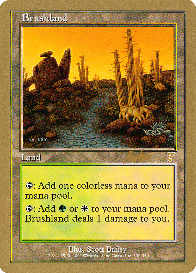 Brushland (Brian Kibler) [World Championship Decks 2002] | Yard's Games Ltd