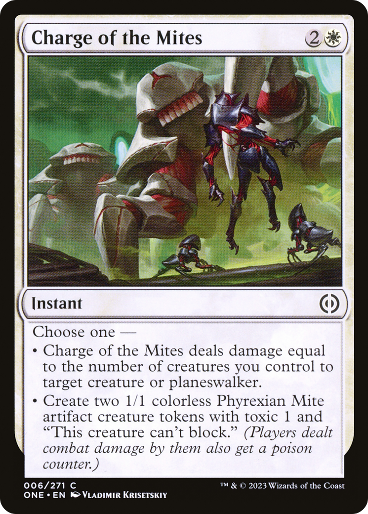 Charge of the Mites [Phyrexia: All Will Be One] | Yard's Games Ltd