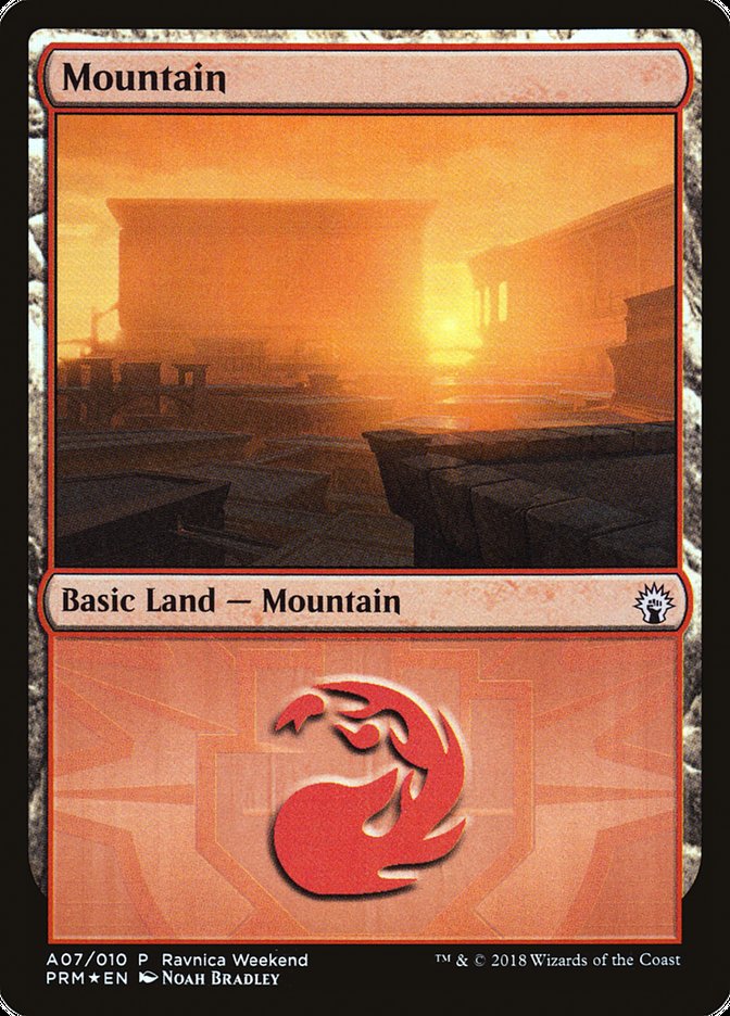 Mountain (A07) [Ravnica Allegiance Ravnica Weekend] | Yard's Games Ltd