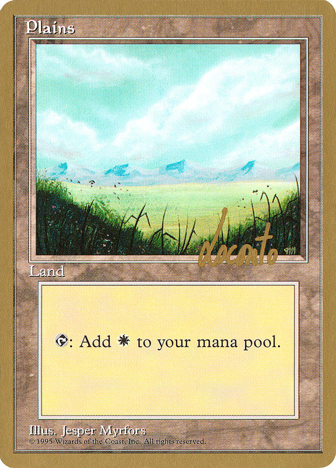 Plains (ml366) (Michael Loconto) [Pro Tour Collector Set] | Yard's Games Ltd