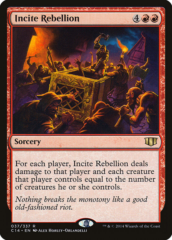 Incite Rebellion [Commander 2014] | Yard's Games Ltd