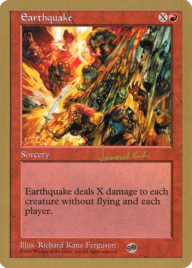 Earthquake (Janosch Kuhn) (SB) [World Championship Decks 1997] | Yard's Games Ltd