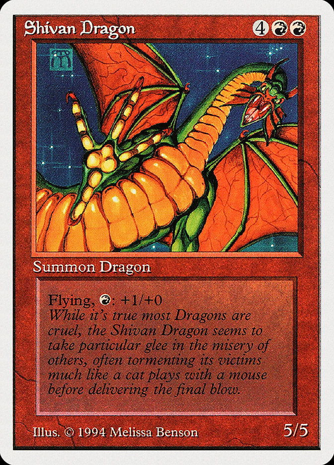 Shivan Dragon [Summer Magic / Edgar] | Yard's Games Ltd