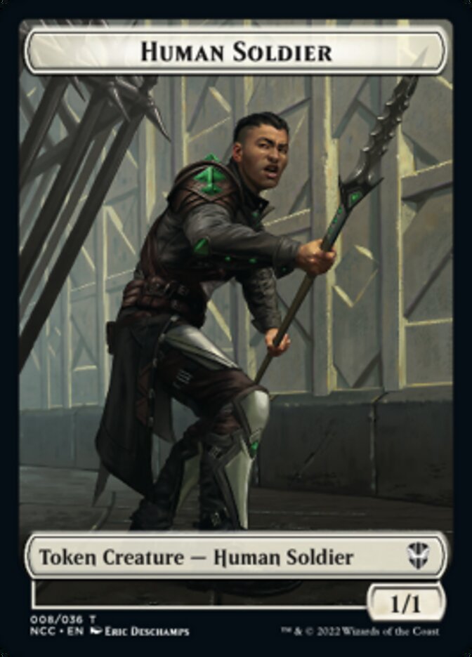 Eldrazi // Human Soldier Double-Sided Token [Streets of New Capenna Commander Tokens] | Yard's Games Ltd