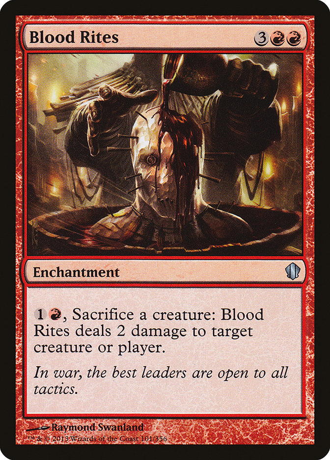 Blood Rites [Commander 2013] | Yard's Games Ltd