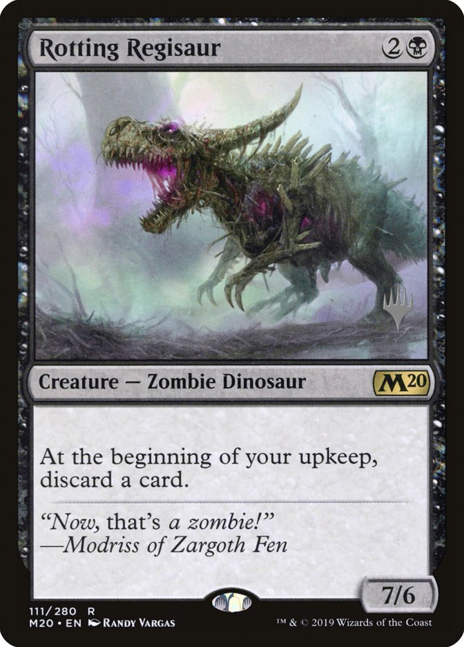 Rotting Regisaur (Promo Pack) [Core Set 2020 Promos] | Yard's Games Ltd