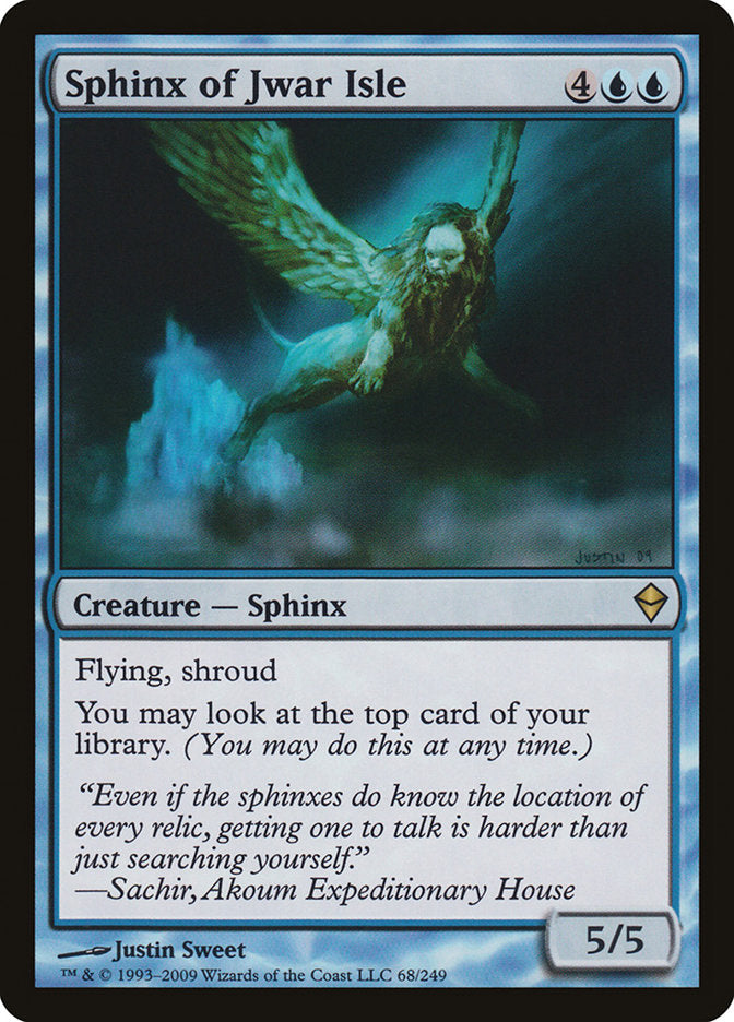 Sphinx of Jwar Isle [Zendikar] | Yard's Games Ltd