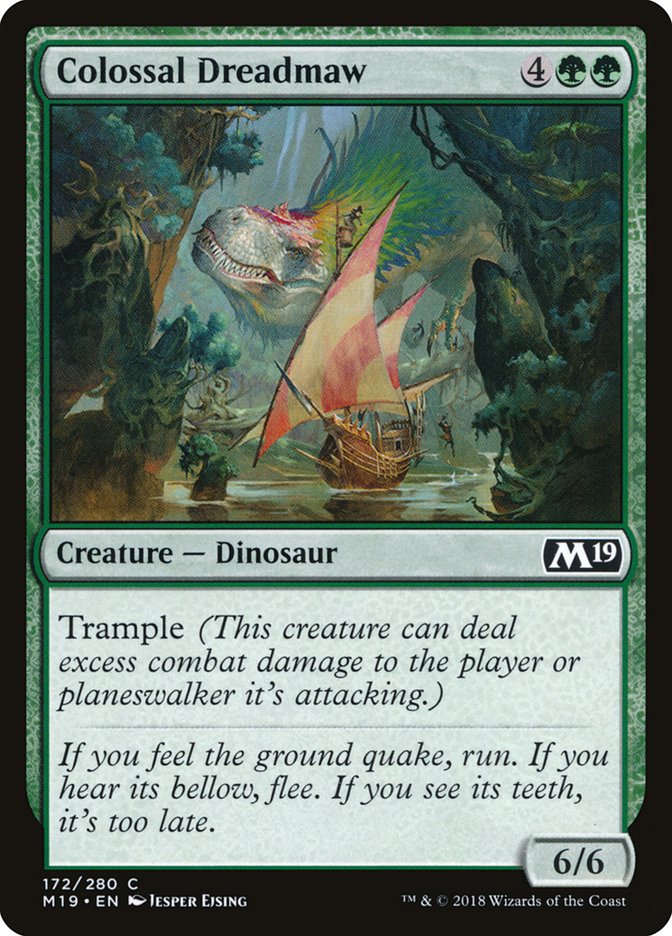 Colossal Dreadmaw [Core Set 2019] | Yard's Games Ltd