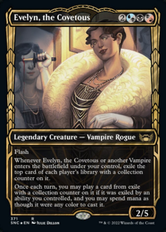 Evelyn, the Covetous (Showcase Golden Age Gilded Foil) [Streets of New Capenna] | Yard's Games Ltd