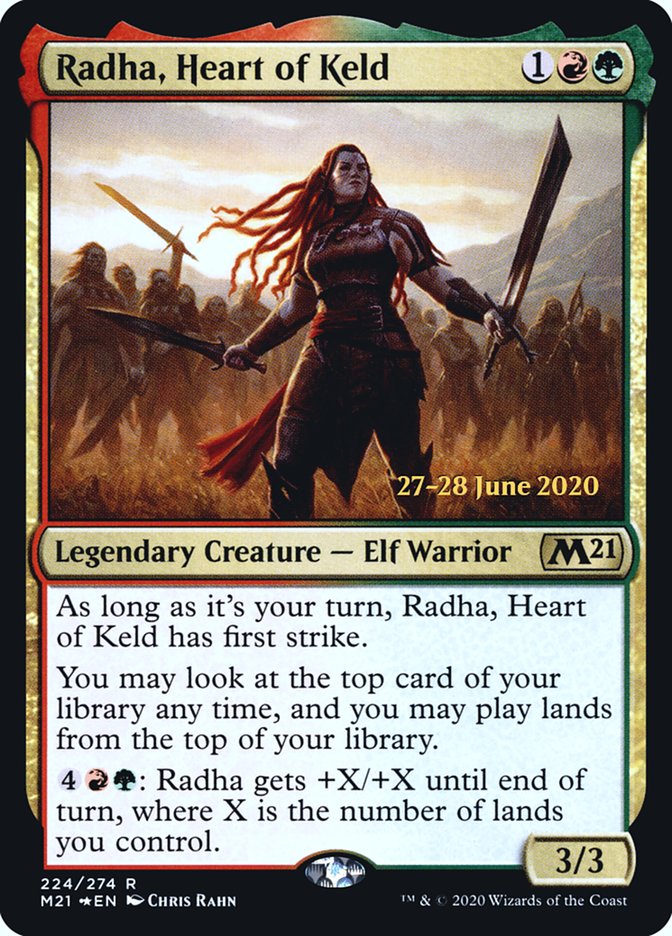 Radha, Heart of Keld [Core Set 2021 Prerelease Promos] | Yard's Games Ltd