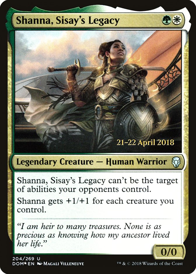 Shanna, Sisay's Legacy [Dominaria Prerelease Promos] | Yard's Games Ltd