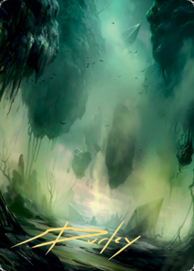 Swamp 1 Art Card (Gold-Stamped Signature) [Zendikar Rising Art Series] | Yard's Games Ltd