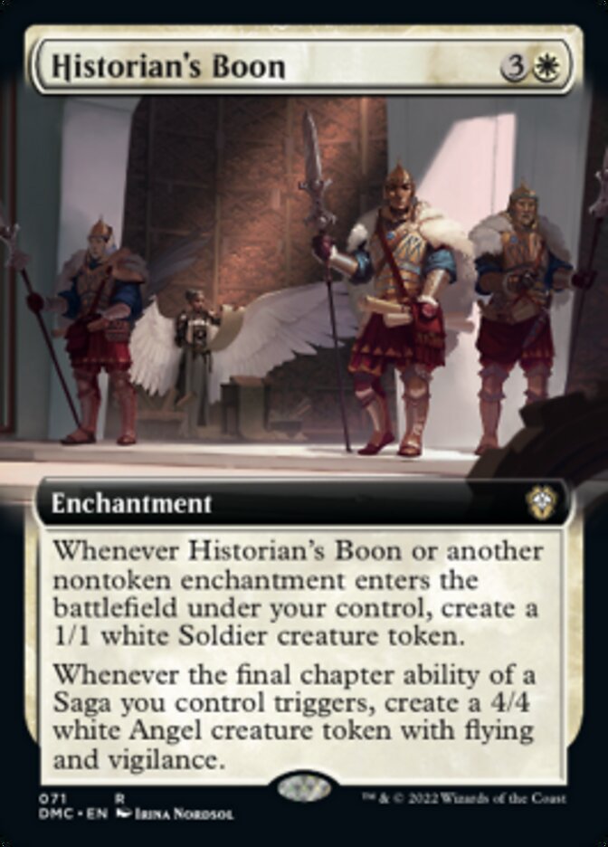 Historian's Boon (Extended Art) [Dominaria United Commander] | Yard's Games Ltd