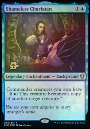 Shameless Charlatan [Commander Legends: Battle for Baldur's Gate Prerelease Promos] | Yard's Games Ltd