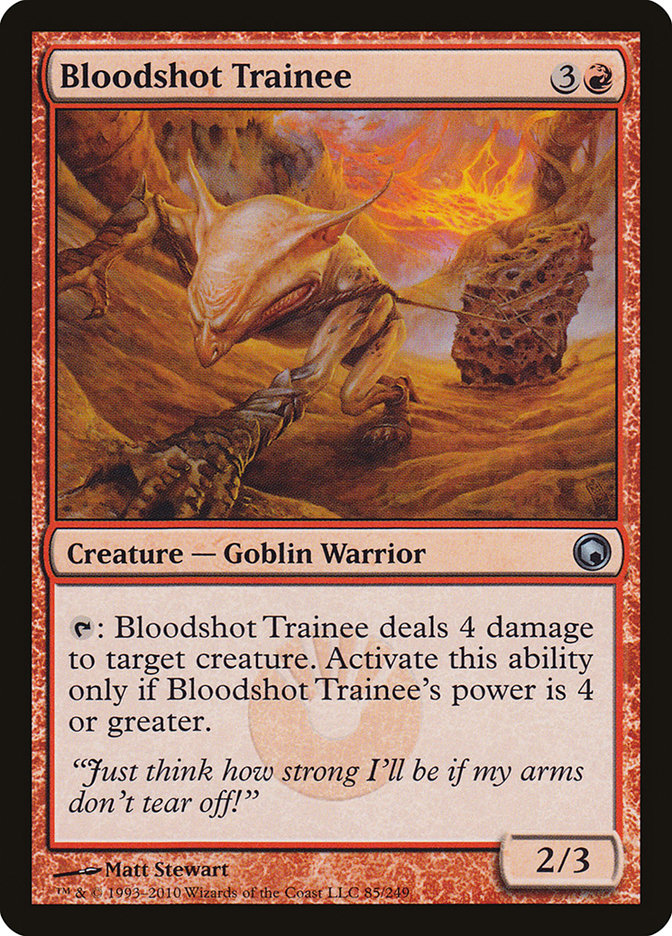 Bloodshot Trainee [Scars of Mirrodin] | Yard's Games Ltd