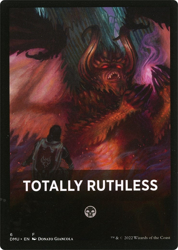 Totally Ruthless Theme Card [Dominaria United Tokens] | Yard's Games Ltd