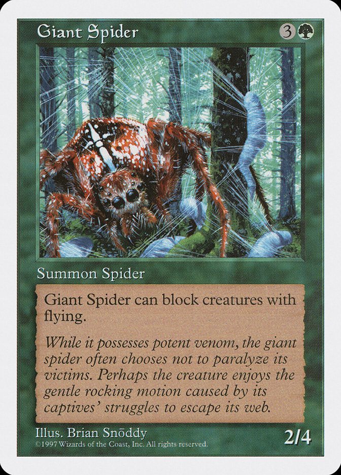 Giant Spider [Fifth Edition] | Yard's Games Ltd