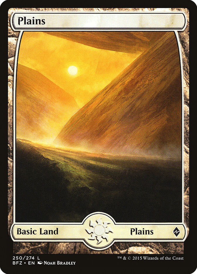 Plains (250) (Full Art) [Battle for Zendikar] | Yard's Games Ltd