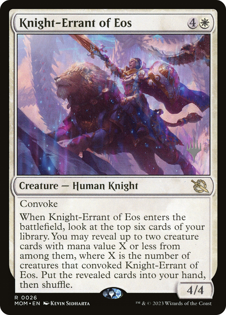 Knight-Errant of Eos (Promo Pack) [March of the Machine Promos] | Yard's Games Ltd