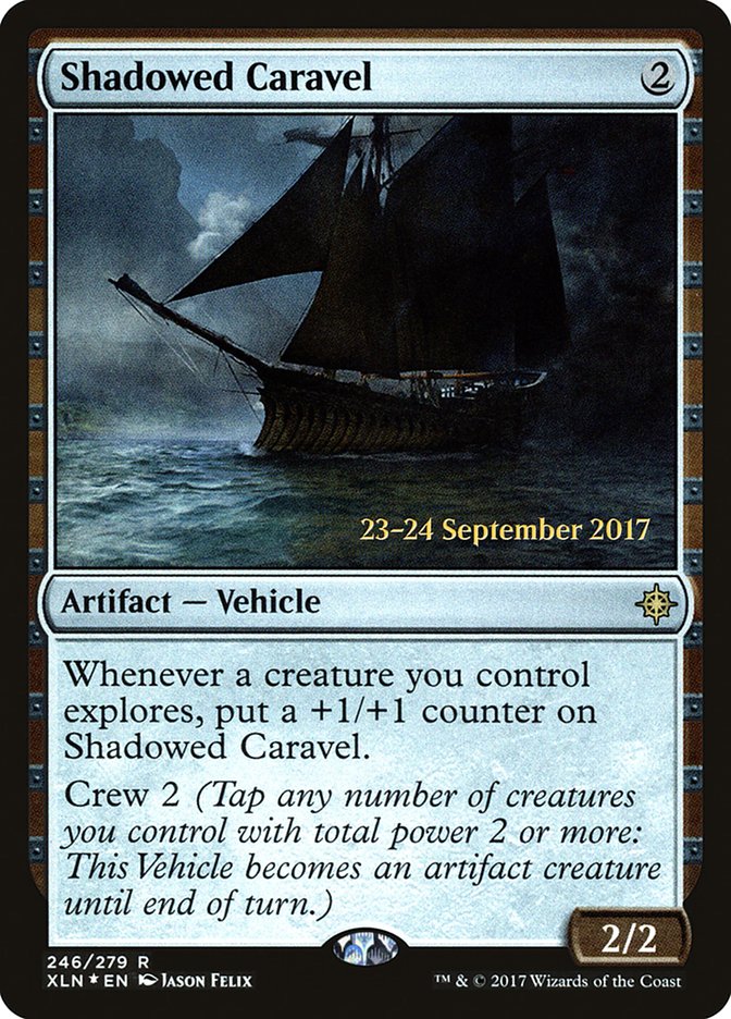 Shadowed Caravel [Ixalan Prerelease Promos] | Yard's Games Ltd