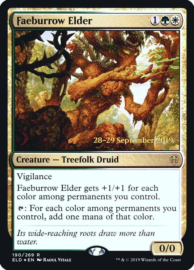 Faeburrow Elder [Throne of Eldraine Prerelease Promos] | Yard's Games Ltd