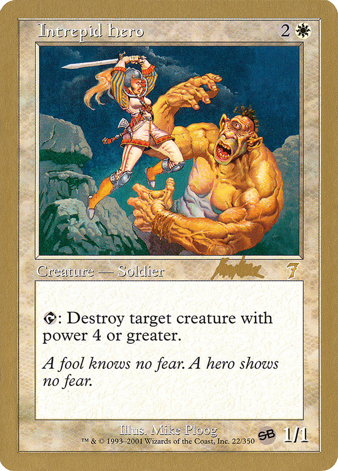 Intrepid Hero (Brian Kibler) (SB) [World Championship Decks 2002] | Yard's Games Ltd