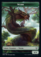 Soldier // Wurm Double-Sided Token [Dominaria United Tokens] | Yard's Games Ltd