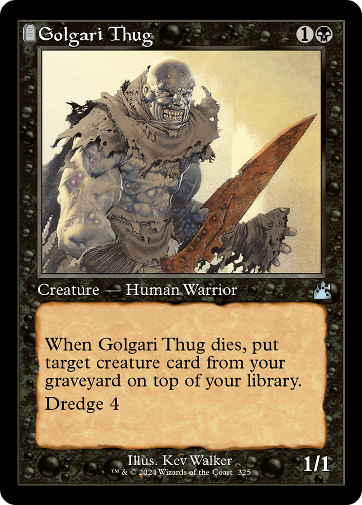 Golgari Thug (Retro Frame) [Ravnica Remastered] | Yard's Games Ltd