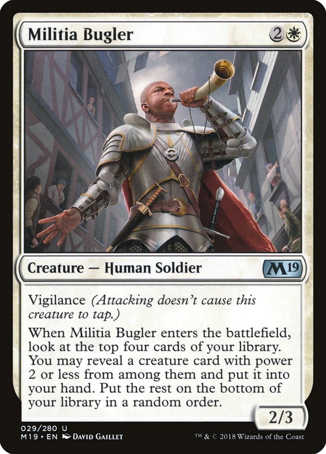 Militia Bugler [Core Set 2019] | Yard's Games Ltd