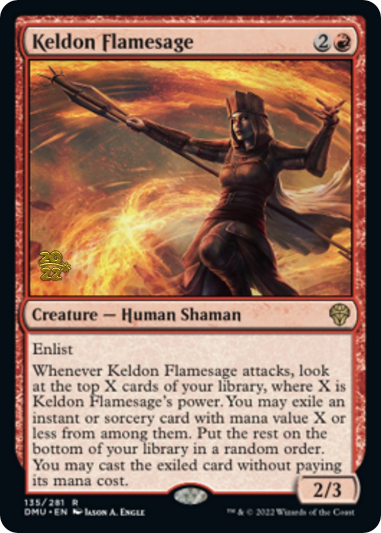 Keldon Flamesage [Dominaria United Prerelease Promos] | Yard's Games Ltd