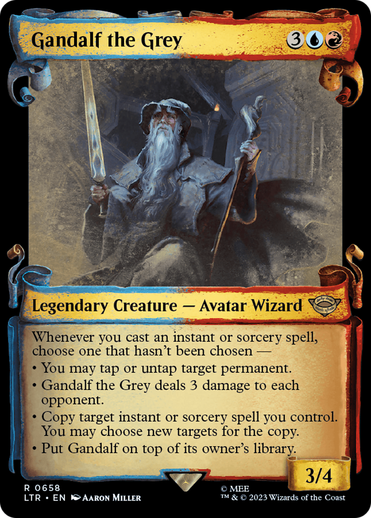 Gandalf the Grey [The Lord of the Rings: Tales of Middle-Earth Showcase Scrolls] | Yard's Games Ltd