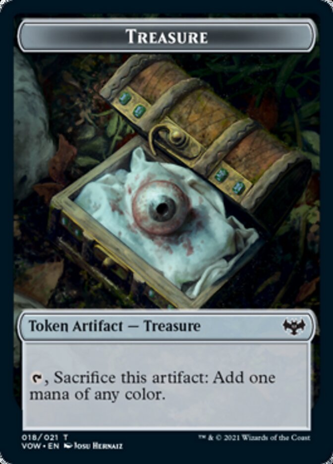 Treasure Token [Innistrad: Crimson Vow Tokens] | Yard's Games Ltd