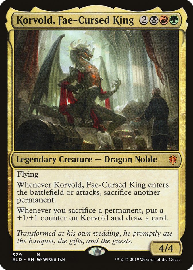 Korvold, Fae-Cursed King [Throne of Eldraine] | Yard's Games Ltd