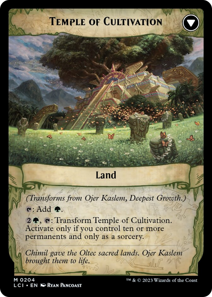 Ojer Kaslem, Deepest Growth // Temple of Cultivation [The Lost Caverns of Ixalan] | Yard's Games Ltd